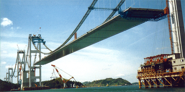 来島海峡第一大橋（工事中）